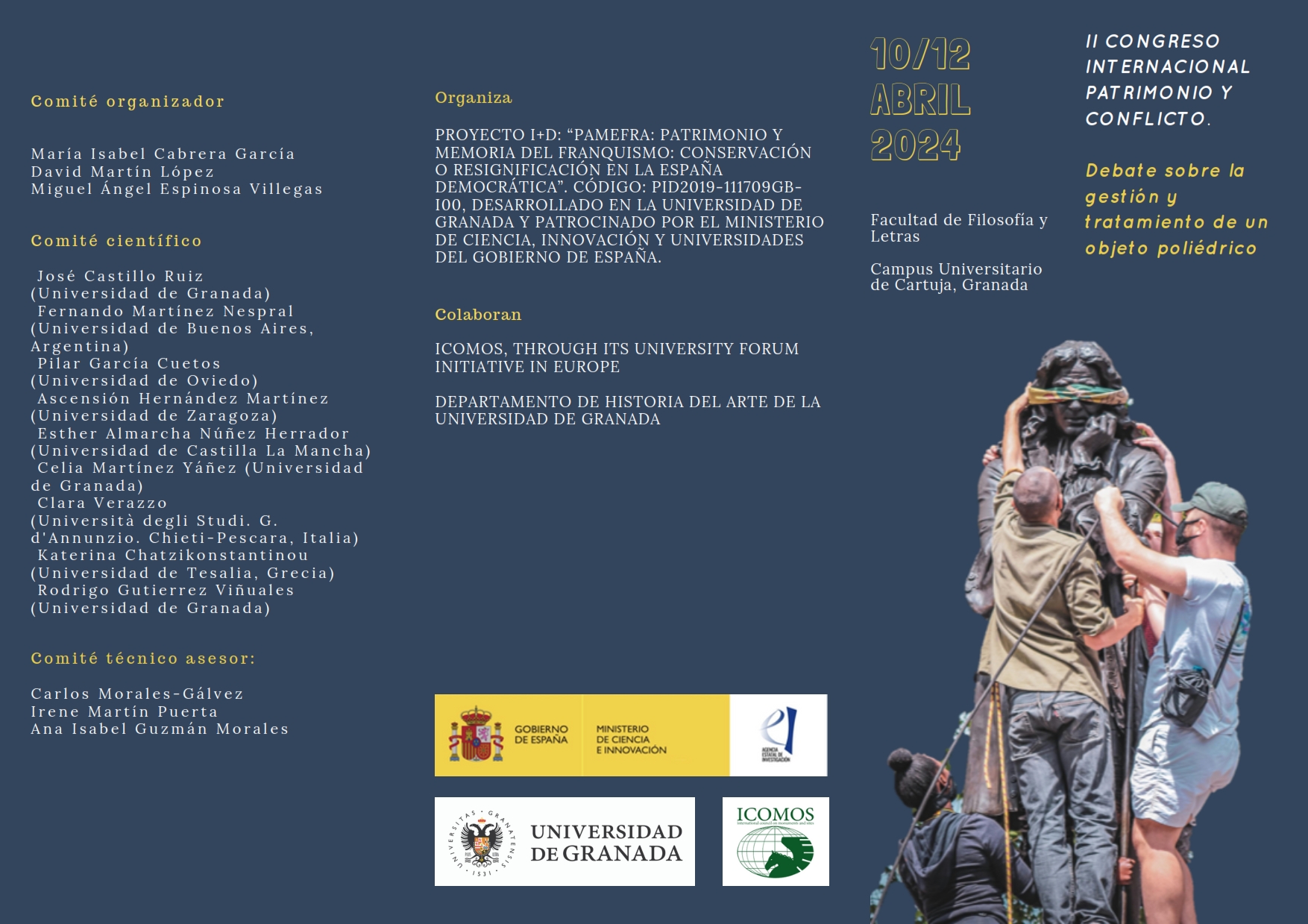 Programa del II Congreso Internacional. Patrimonio y Conflicto.  